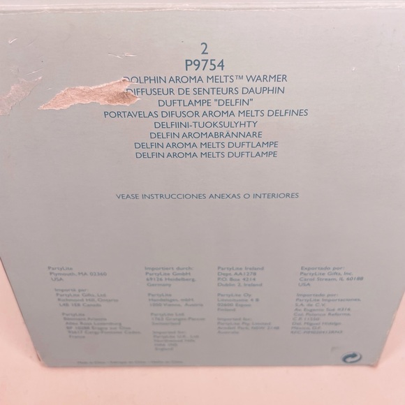 Vintage~PartyLite~Bronzed Dolphins~P9754~Aroma Melt. - Picture 6 of 7